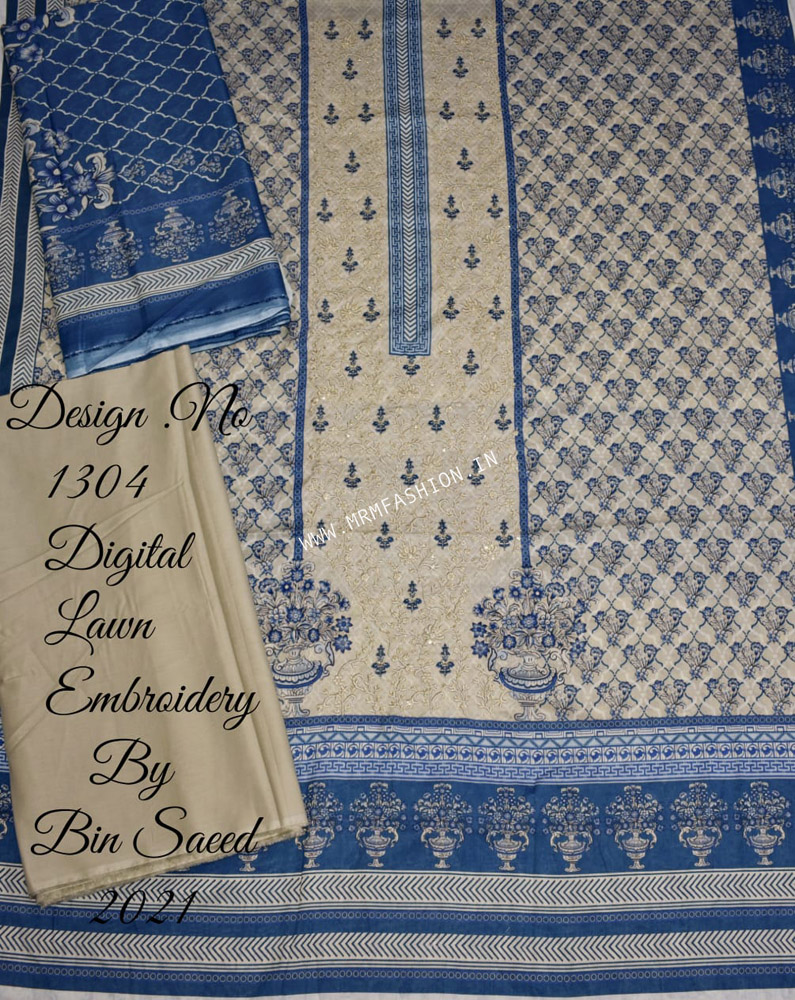 bin saeed embroidered lawn 2019