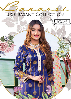 Banarsi Luxe Basant Printed Lawn By G.M Textiles - Original