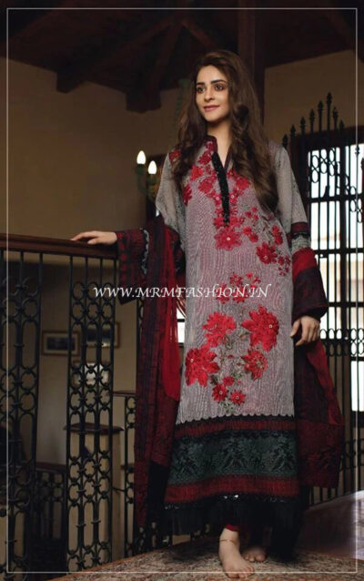 Wajid Khan Lawnkari Eid Collection By Rub Nawaz - 01