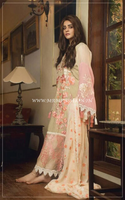 Wajid Khan Lawnkari Eid Collection By Rub Nawaz - 02 - Image 2