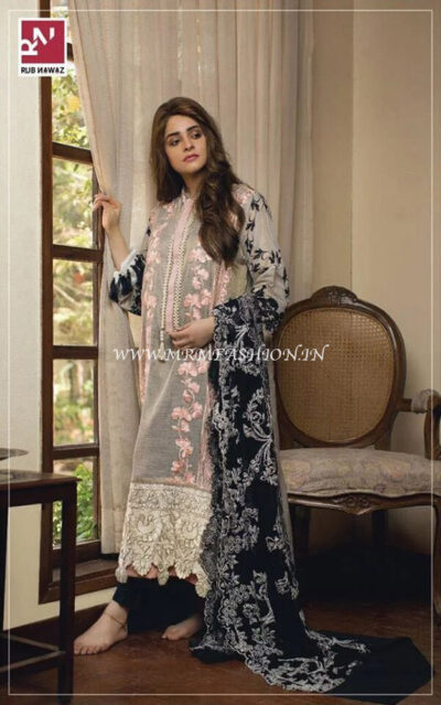 Wajid Khan Lawnkari Eid Collection By Rub Nawaz - 03