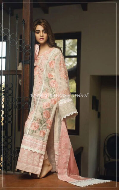 Wajid Khan Lawnkari Eid Collection By Rub Nawaz - 04