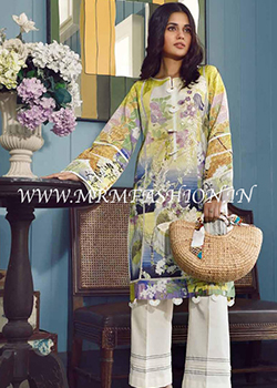Firdous Solitaire Embroidered Linen Kurti - Original
