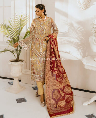 Freesia Premium Chiffon Vol-1 By Maryum N Maria | Criss & Cross - 09