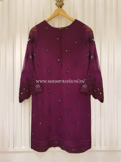Agha Noor | Pure Chiffon Shirt S101108-L Size