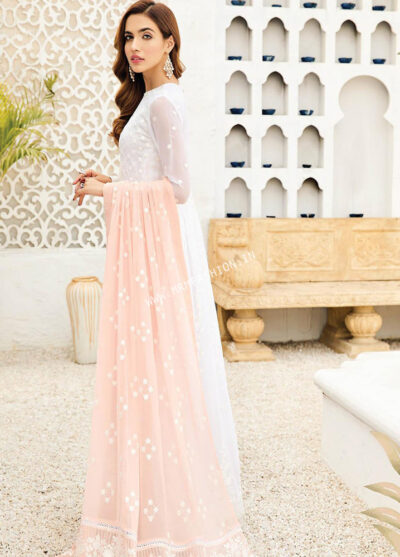 Alizeh Embroidered Chiffon Vol-4 | 2 - Peach Pearl - Image 2