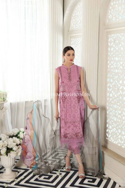Charizma Reem Embroidered Lawn 2021 - Lavender Breeze RM-03