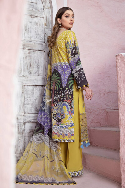 Riwayat Luxury Lawn By Ramsha 2021 | Y-104 - Image 2
