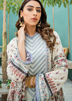Aabyaan Luxury Lawn By Qalamkar 2021 - Original