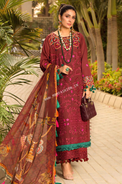 Zoha Luxury Lawn By Ansab Jahangir 2021 | Shala - 10