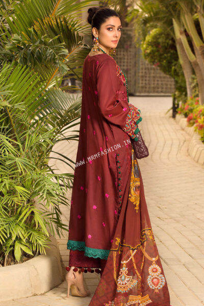 Zoha Luxury Lawn By Ansab Jahangir 2021 | Shala - 10 - Image 2