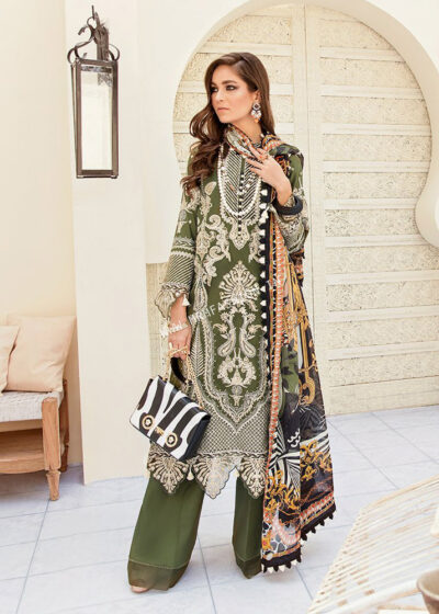 Afrozeh Summer Sonnet Lawn 2021 | 03 - Leafy Greens