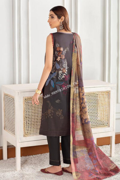 Baroque Fuchsia Lawn'21 | Khusoon - Image 2