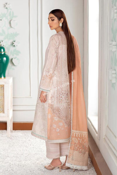 Baroque Fuchsia Lawn'21 | Nawra - Image 2