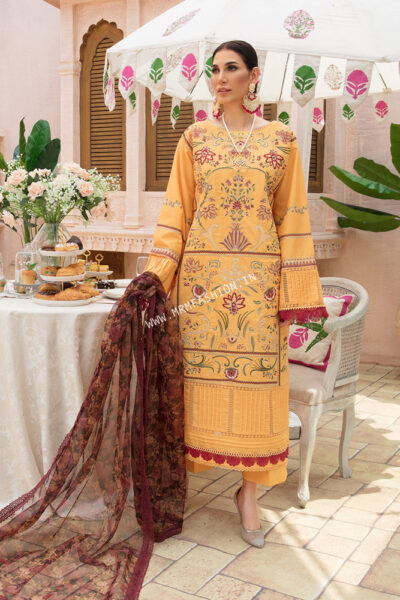 Ittehad Festive Lawn ' 21 | FCE015-SUT-YLW