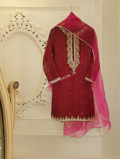 Agha Noor Ready To Wear Eid 2021 | Two Piece Pure Cotton Net S102429 - Size Large