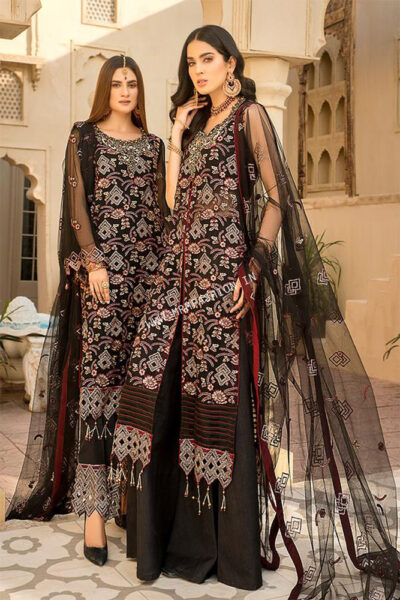 Maryams Luxury Embroidered Vol – 21 | D-12 Black Mulberry