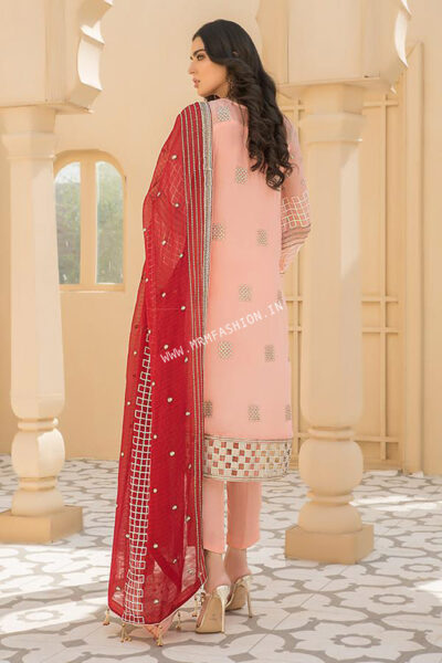 Maryams Luxury Embroidered Vol – 21 | D-07 Pearl Pink - Image 2