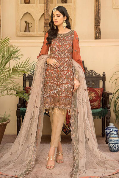 Maryams Luxury Embroidered Vol – 21 | D-09 Folksy Gold