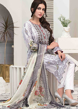 Amna Sohail Cool Summer Medley Lawn by Tawakkal - Original