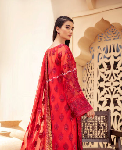 Freesia Chiffon Collection Vol 2 2021 By Maryum N Maria | Rosy Evening - FH-05 - Image 2
