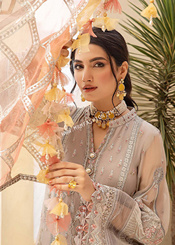 Tesoro Embroidered Chiffon By Adan's Libas - Original