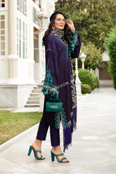 Maria B Linen 2021 | DL-905-Purple - Image 2