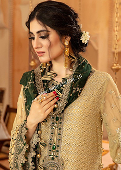 Ravia Schiffli Embroidered Chiffon By Adan Libas - Original