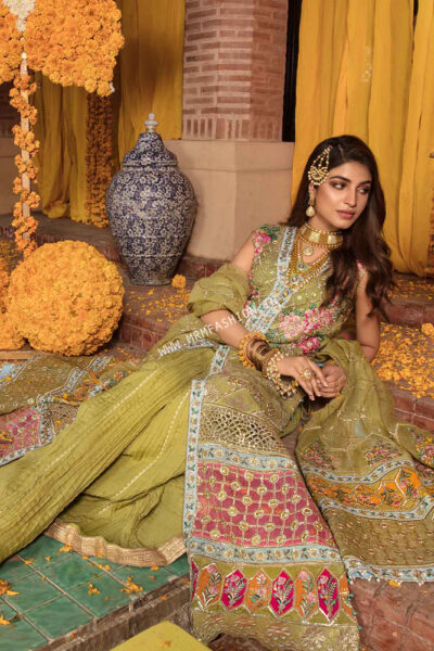 Crimson X Saira Shakira Wedding Collection ' 22 | 4B - Lime - Image 2