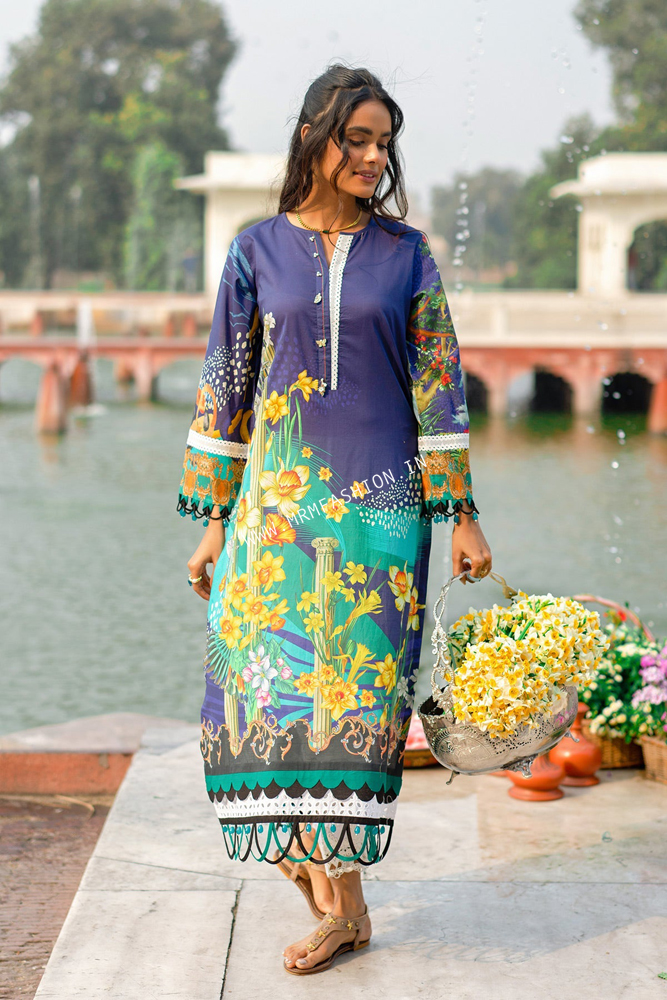 Ammara Khan Lawn Nergis 2022 | 1PC PREMIUM PRINTED LAWN (ST-07)