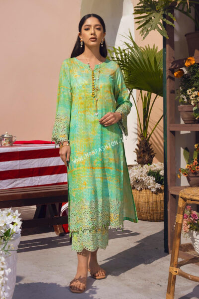 Ballerina Chiknankari Lawn'22 By Nureh | NU2-33 Maya Mist