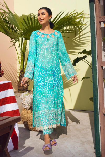 Ballerina Chiknankari Lawn'22 By Nureh | NU2-37 Bella Breeze