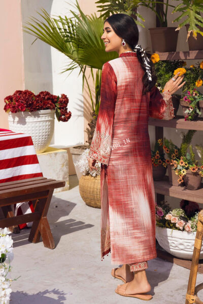 Ballerina Chiknankari Lawn'22 By Nureh | NU2-40 Deep Love - Image 2