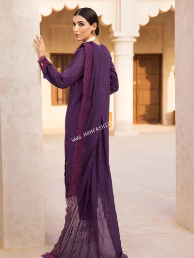 Nissa Embroidered Lawn By RajBari 2023 | D#10 - Image 2