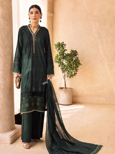 Nissa Embroidered Lawn By RajBari 2023 | D#11