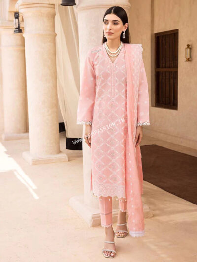 Nissa Embroidered Lawn By RajBari 2023 | D#4