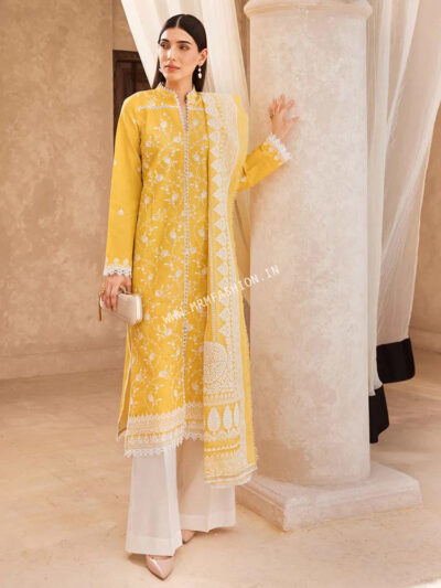 Nissa Embroidered Lawn By RajBari 2023 | D#9