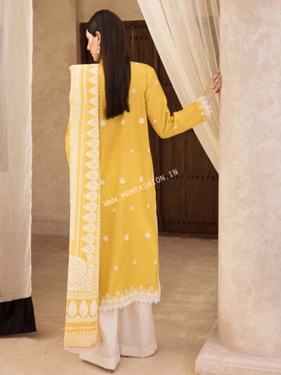 Nissa Embroidered Lawn By RajBari 2023 | D#9 - Image 2