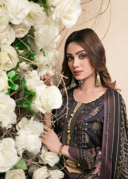 Shahnoor Emb Lawn By Tawakkal 2022 - Original