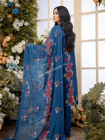 Bareeze Luxury Lawn Vol-4 2022 By Mahnur | ML-3 - Image 2