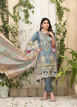 Amna Sohail Fayona Lawn By Tawakkal - Original