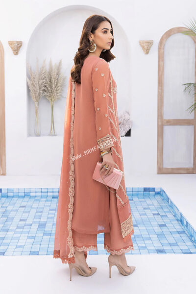 Azure Ensembles Chiffon Vol-2 | Tangerine - Image 2