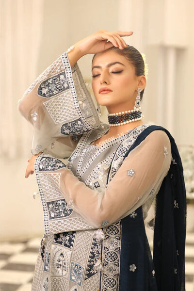Maryams Luxury Embroidered Vol - 26 | D-42 Gehna - Image 3
