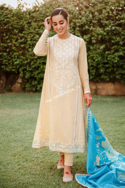 Mehrbano Premium Lawn Vol-2 2022 By Cross Stitch | D - 14