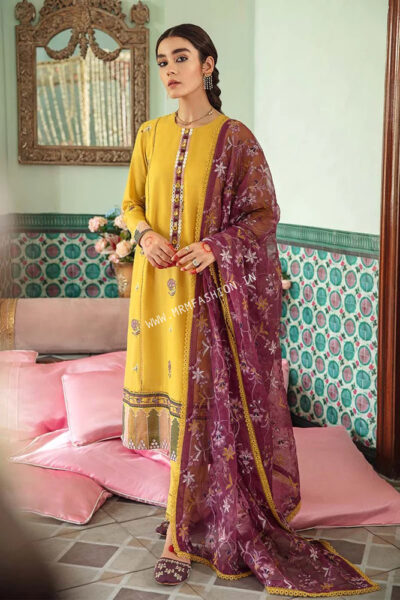 Mehrbano Premium Lawn Vol-2 2022 By Cross Stitch | D - 15