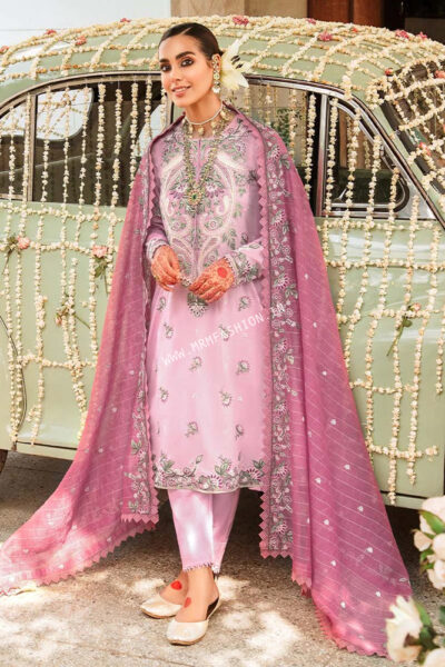 Mehrbano Premium Lawn Vol-2 2022 By Cross Stitch | D - 9