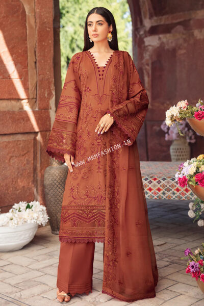 Ramsha Andaaz Luxury Lawn Vol-2 2022 | Z-201 - Image 2