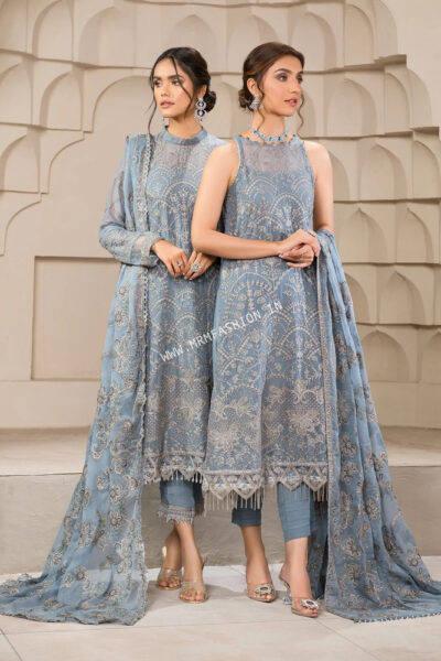 Falak Formals By Zarif | ZF-5 BLUE BELL