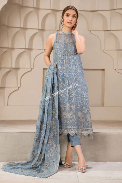 Falak Formals By Zarif | ZF-5 BLUE BELL - Image 2