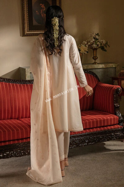 Cross Stitch Chikankari Lawn 2023 | Peach Fuzz - Image 2